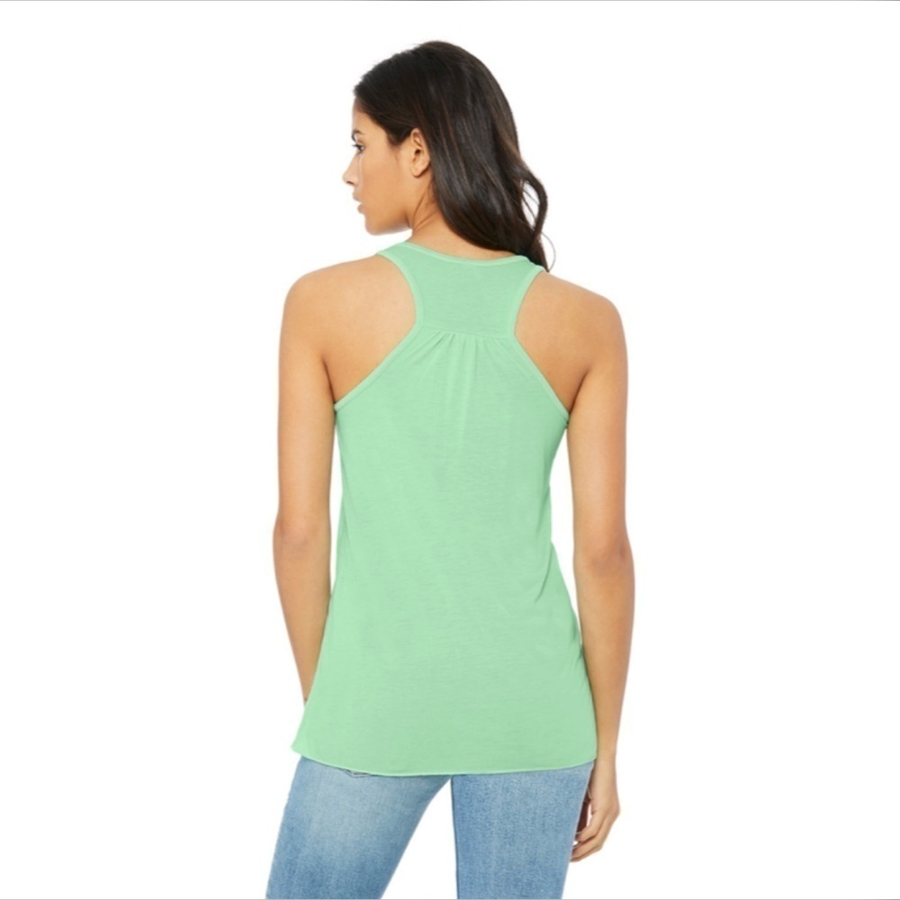 New York & Company Mint Green Razorback Tank Exercise Top - Picture 3 of 7